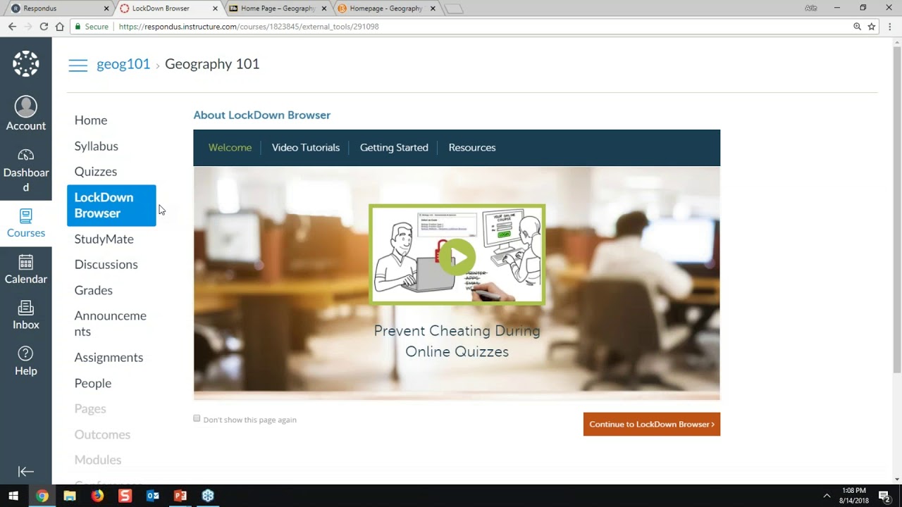 Install respondus lockdown browser canvas