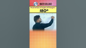 Proof of Sum of Angles of Triangle is 180°||Math Village|Rajnikant Sir