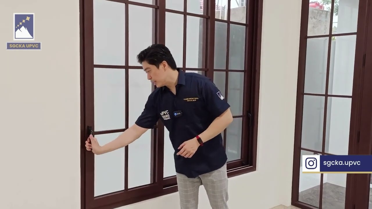 Jendela Sliding uPVC SGCKA, JendelauPVC Unik dengan 3 Track
