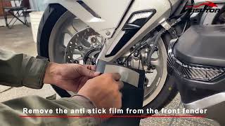 Installation Of Veisutor Front Fender For Honda Gold Wing Gl1800 2018 To 2022 Accessories