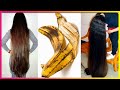 How To Grow Shine and Silky Hair Faster With Banana !! Super Fast Hair Growth Challenge!