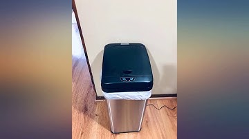 iTouchless 13 Gallon Stainless Steel Automatic Trash Can with Odor-Absorbing Filter review