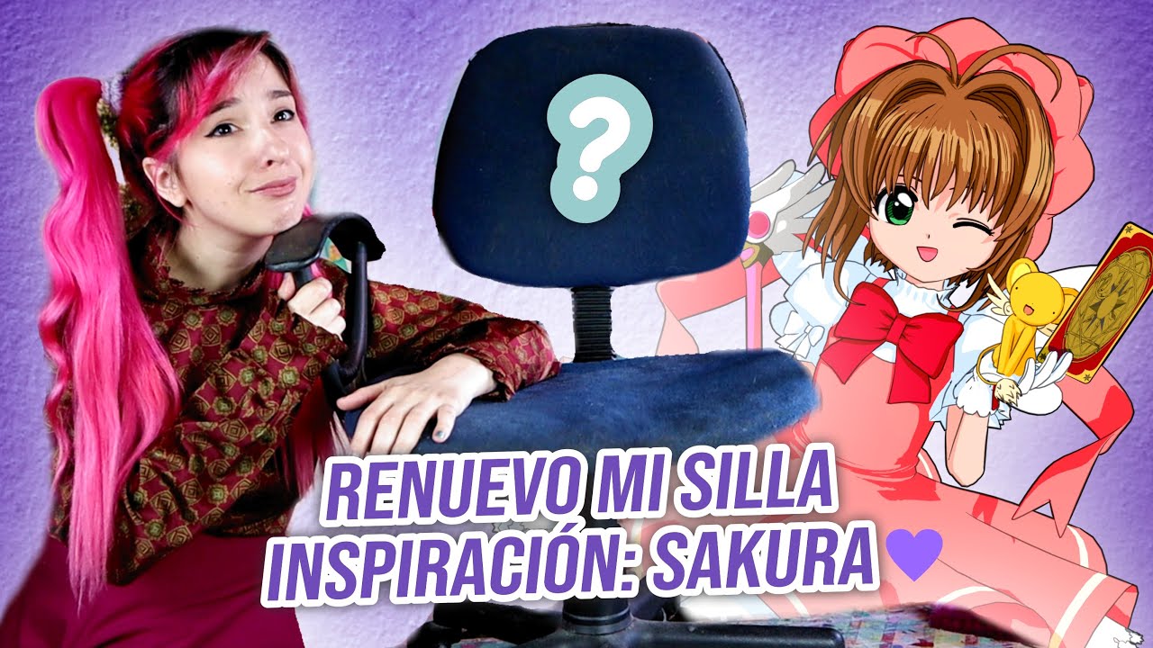 ¿De SILLA destruida a SILLA GAMER? 🚩 Renuevo mi silla al estilo Sakura card captor ⭐ @Ann Attack