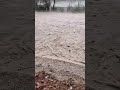 Bajada de agua y granizo inunda Santa María del Río en San Luis Potosí