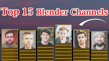 Top 15 Blender Channels | 3D Comparison Video | A Tribute To All Great Minds For Blender Tutorials 👍
