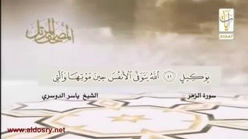 سورة الزمر كاملة بصوت الشيخ ياسر الدوسري تلاوة مميزة