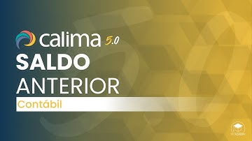 Saldo Anterior - Calima 5.0 - Módulo Contábil