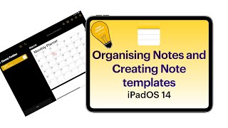 Notes App on iPad Tips: Organising and Creating Notes templates (iPadOS14)  Best notetaking app - YouTube