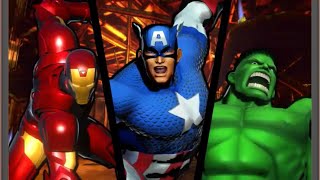 Ultimate Marvel vs Capcom 3: Captain America, Iron Man, and Hulk arcade playthrough
