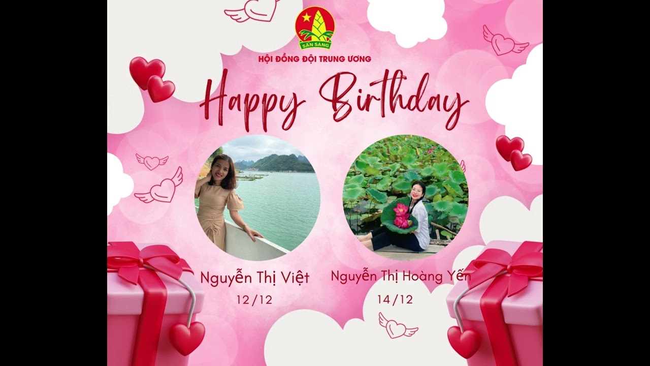 Pink and Red Happy Birthday Facebook Post