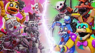 Sfm Fnaf Top 5 Stylized Fnaf Vs Fight Animations