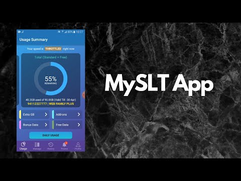Register for MY SLT App | SLT Data Usage එක Phone එකෙන් check කරන්නේ කොහොමද ?