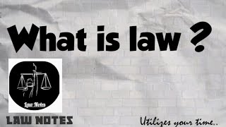 What is law  Meaning and Definition of law. #law