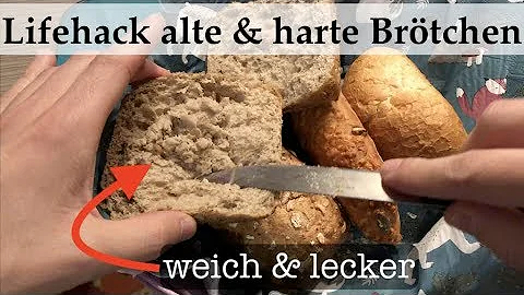 Wie bekomme ich Brötchen vom Vortag wieder frisch?