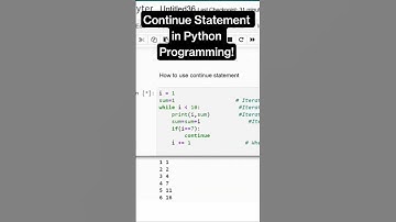 Python Programming Loop Trick | continue Explained #python #ai