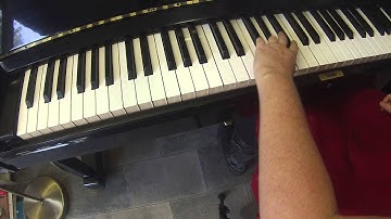 C# major arpeggio on piano 2 octaves left hand