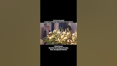 🎓 Celebrate the 3rd Convocation Ceremony of the National Forensic Sciences University (NFSU).