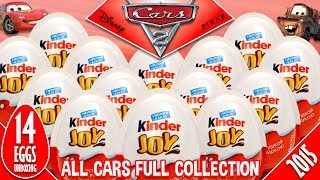 14 Kinder Joy Disney Pixar Cars 2 Surprise Eggs Asmr Unboxing