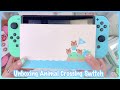 Unboxing and Customizing Nintendo Switch Animal Crossing Edition
