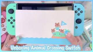 Unboxing and Customizing Nintendo Switch Animal Crossing Edition