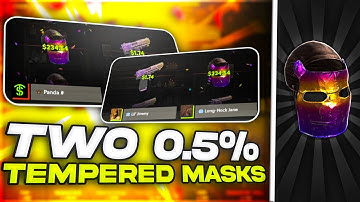 we pulled TWO 0.5% TEMPERED MASKS IN 1 CASE! - rust raw gambling