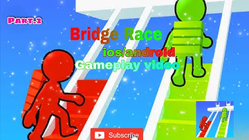 Bridge race iOS/android gameplay video part 2 by tanah Gamer YT
