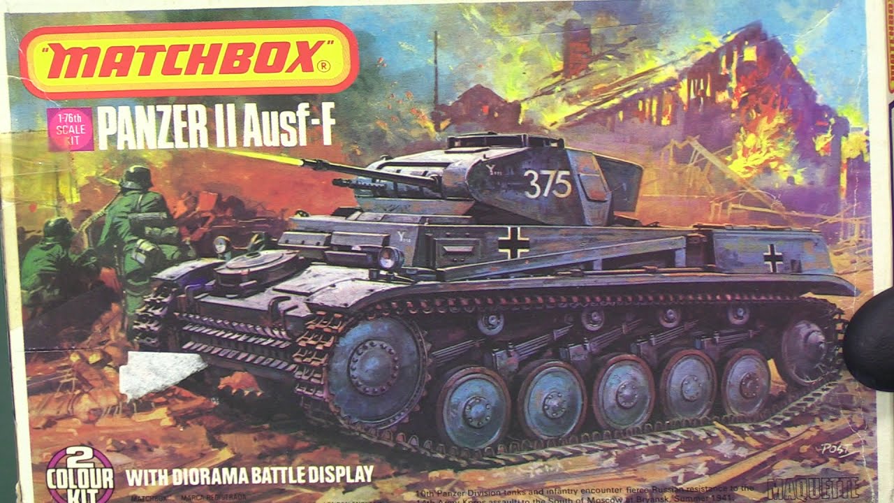 Classic Matchbox Panzer II 1/76 Tank PK81 Kit review YouTube