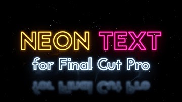 Neon Text Template for Final Cut Pro