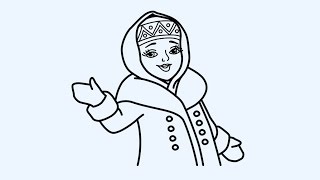 Как нарисовать Снегурочку 2 | Snow Maiden 2 zeichnen | How to draw a Snow Maiden 2(Как нарисовать Снегурочку 2 | Snow Maiden 2 zeichnen | How to draw a Snow Maiden 2 | Jak k tomu Sněhurka 2 | Miten tehdä Snow Maiden 2 | Како да ..., 2014-12-24T01:09:25.000Z)