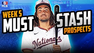 5 Fantasy Baseball Prospects to Stash Now | Should You Run to Grab James Wood?!