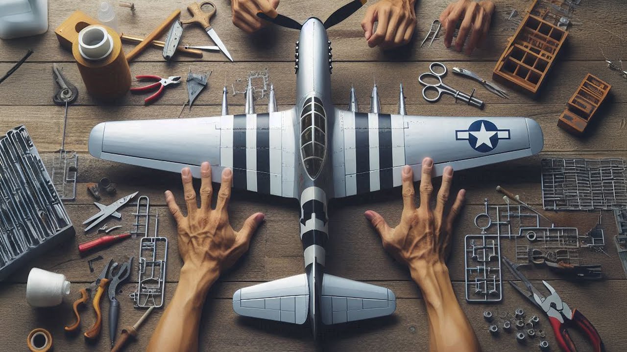 Как построить Eclipson Mustang P51 V2 — масштабный 3D-печатный радиоуправляемый самолет