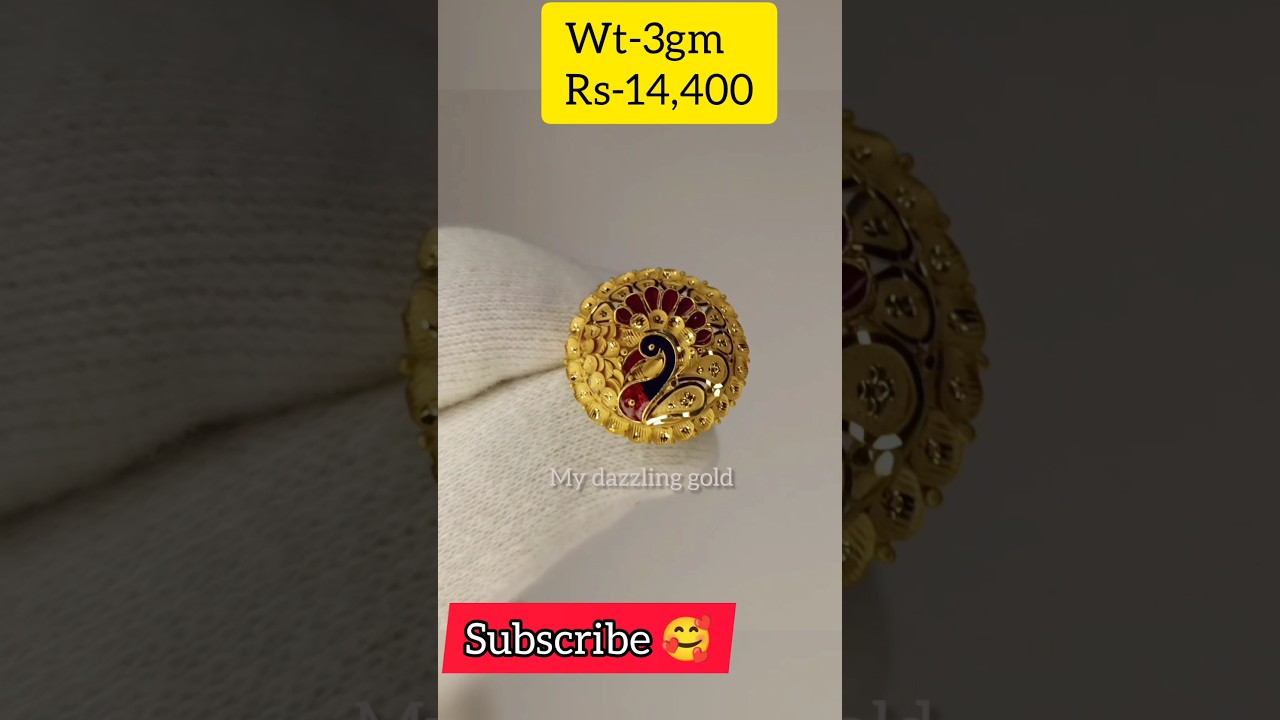 Bridal Umbrella Ring Gold Design 😍😍 