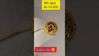 Bridal Umbrella Ring Gold Design