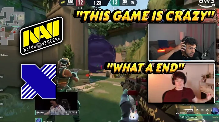 Tarik & Sliggy React to INSANE OT Rounds DRX BuZz MASTERCLASS in DRX vs Navi - Valorant Champions