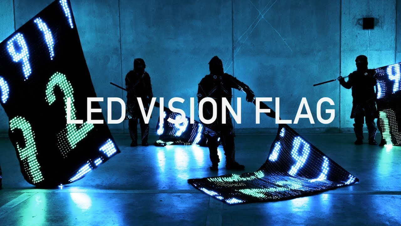 pengeoverførsel Grand skildring LED VISION FLAG - YouTube