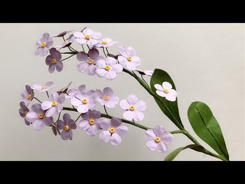 Abc Tv How To Make Forget Me Not Flower With Shape Punch Craft Tutorial Youtube