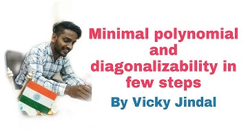 Minimal polynomial in few steps