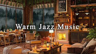 Jazz Relaxing Music & Cozy Coffee Shop Ambience ☕ Smooth Jazz Instrumental Music for Study, Work