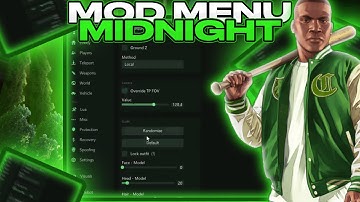 💚[Midnight] Mod Menu - Grand Theft Auto V Online | Divine Mod For GtaV | Many Functions | Free 100%💚