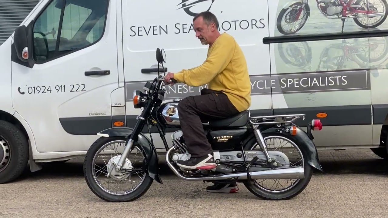 1995 Honda CD125T Benly running. Ref 9656 - YouTube