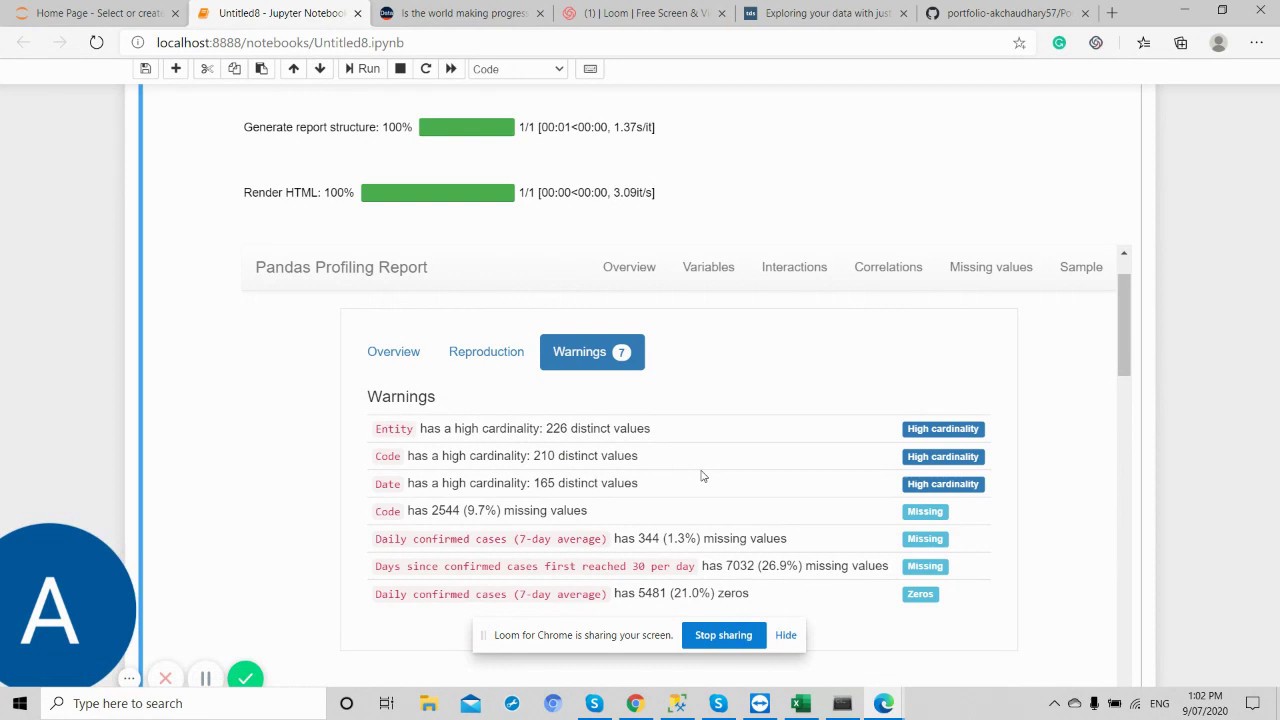 Explore COVID 19 data with just one line of Python - YouTube