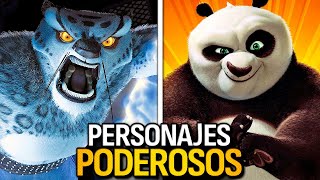 Los 10 Personajes Más PODEROSOS en la Saga de KUNG FU PANDA