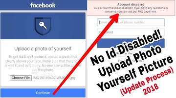 Solved Facebook Photo Yourself Picture Upload ID Disabled Problem | Update New Solution 2018
