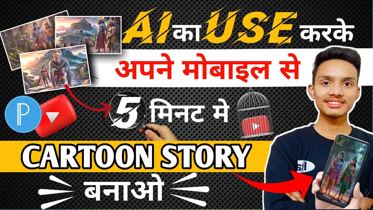 Animation Cartoon Video kaise banaye? How To Make Cartoon In Mobile 3d ...