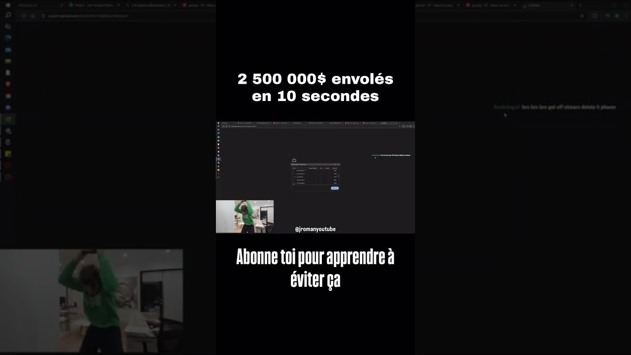 2 500 000$ envolés en 10 secondes 썸네일
