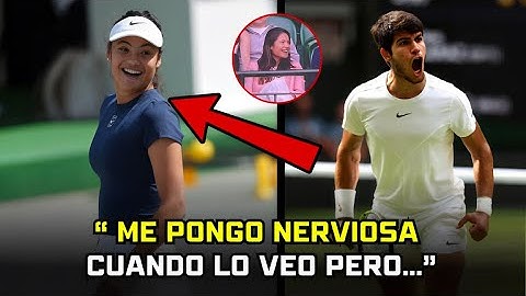 Carlos Alcaraz se luce ante la MIRADA de Emma Raducanu y ella le envía SORPRENDENTE mensaje...