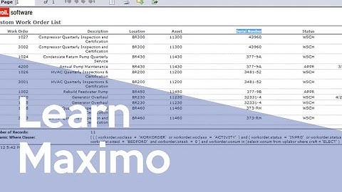 Projetech Maximo Query Based Reporting Tool Revisited