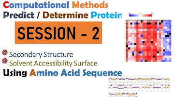 Bioinformatics Methods in Identification SAS | Secondary Structure etc.,  (Session-2)