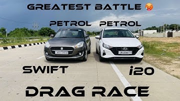 Swift vs i20 drag race 2023 | which one wins ? 😱 #dragrace #i20 #swift #new #jammu #udhampur #2023
