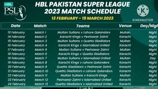 PSL 8 schadule match and much more screenshot 5